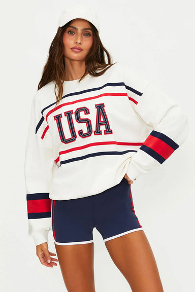 beach riot devyn oversized sweatshirt firework colorblock front