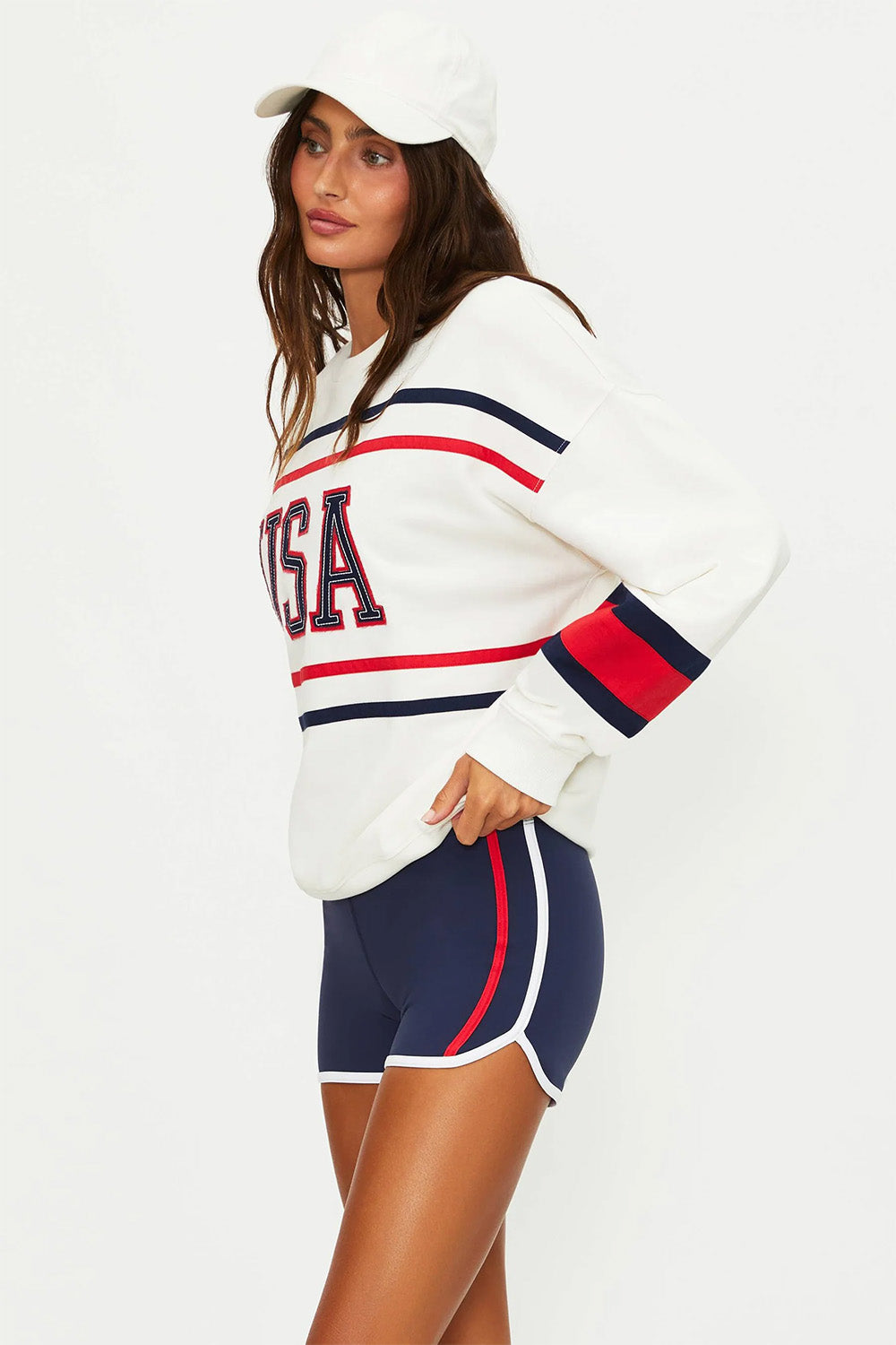 beach riot devyn oversized sweatshirt firework colorblock profile