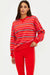 beach riot devyn oversized sweatshirt strawberry sunset stripe profile