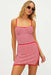 beach riot eli skirt crimson stripe
