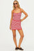 beach riot eli skirt crimson stripe front
