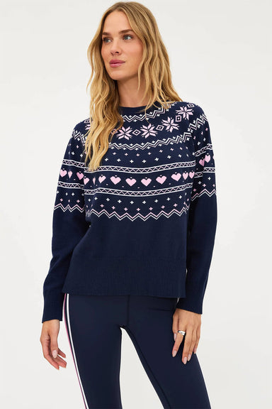beach riot elizabeth sweater snowy peak fairisle profile