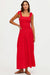 beach riot isadora dress crimson front
