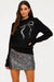 beach riot jolene sweater black bow front