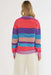 beach riot lainey sweater vibrant volley stripe back
