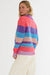 beach riot lainey sweater vibrant volley stripe side
