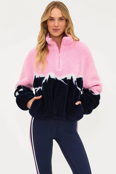 beach riot leona sherpa top snowy peaks front