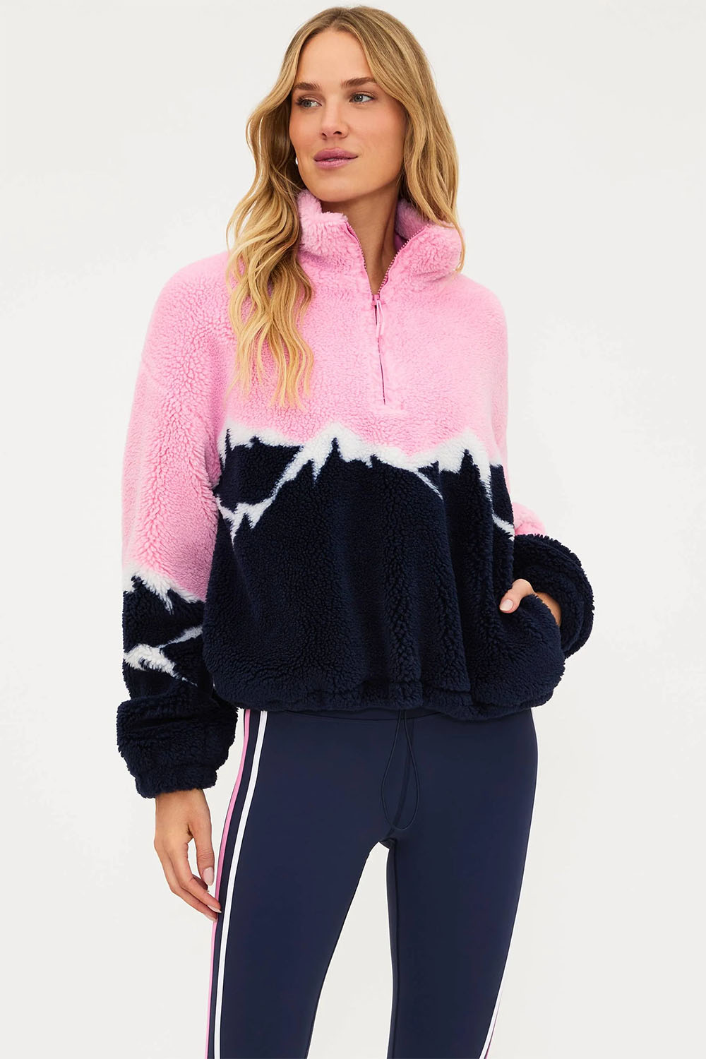 beach riot leona sherpa top snowy peaks profile