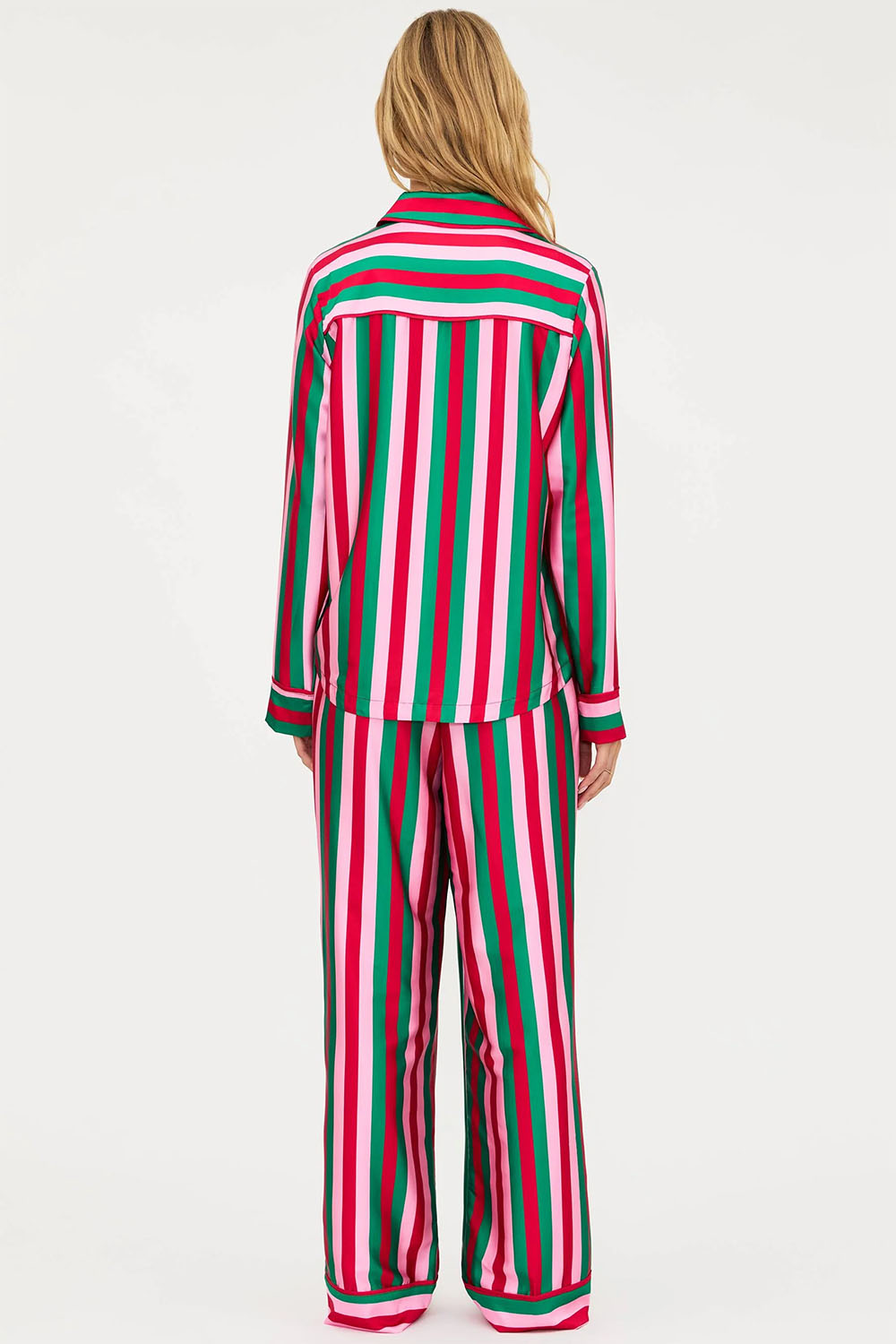 Beach Riot - Livy Top/Connie Pant Set - Ruby Stripe - Back