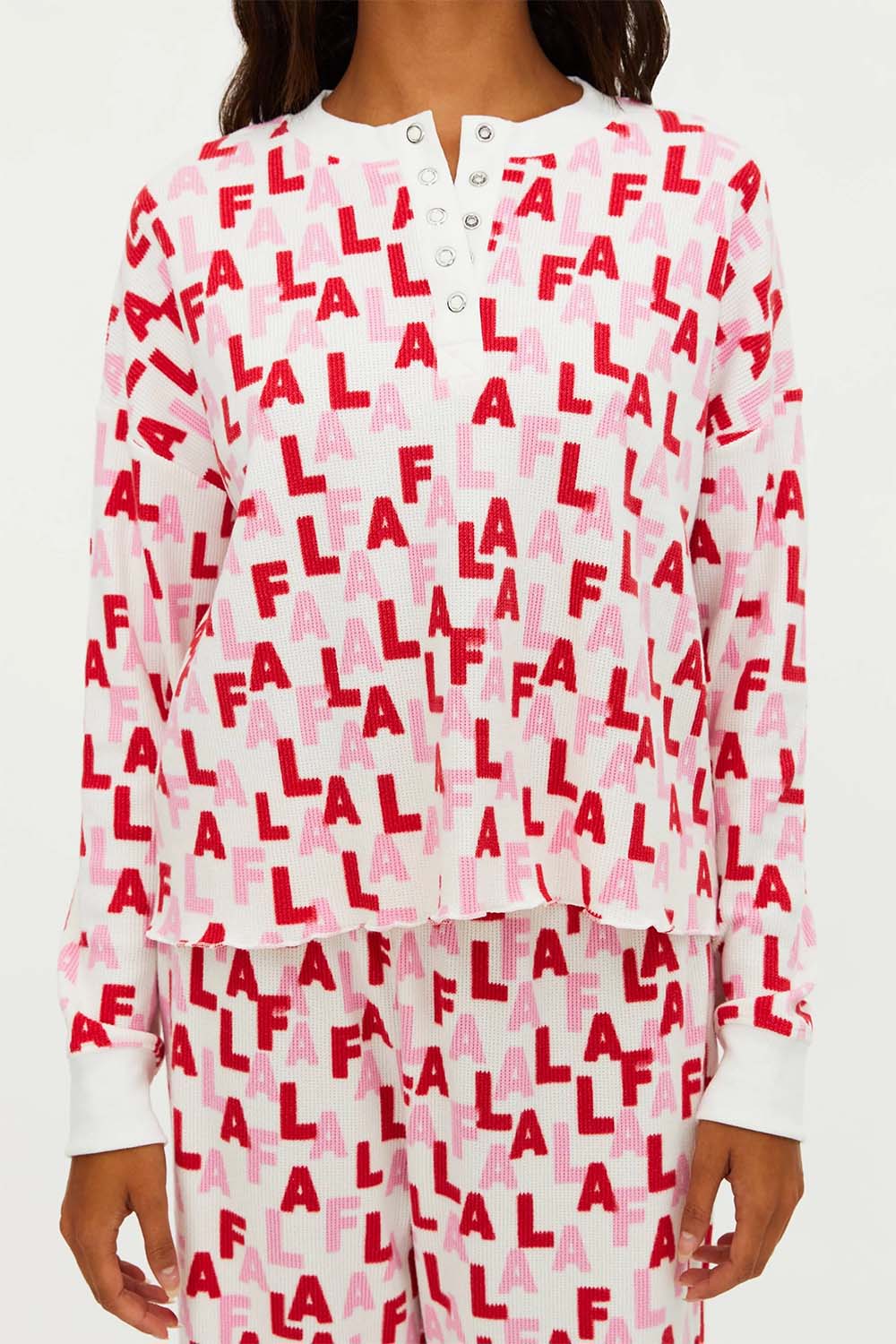 Beach Riot - Pacific Long Sleep Set - Falala Cheer - Detail