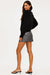 beach riot trixie skirt gunmetal side