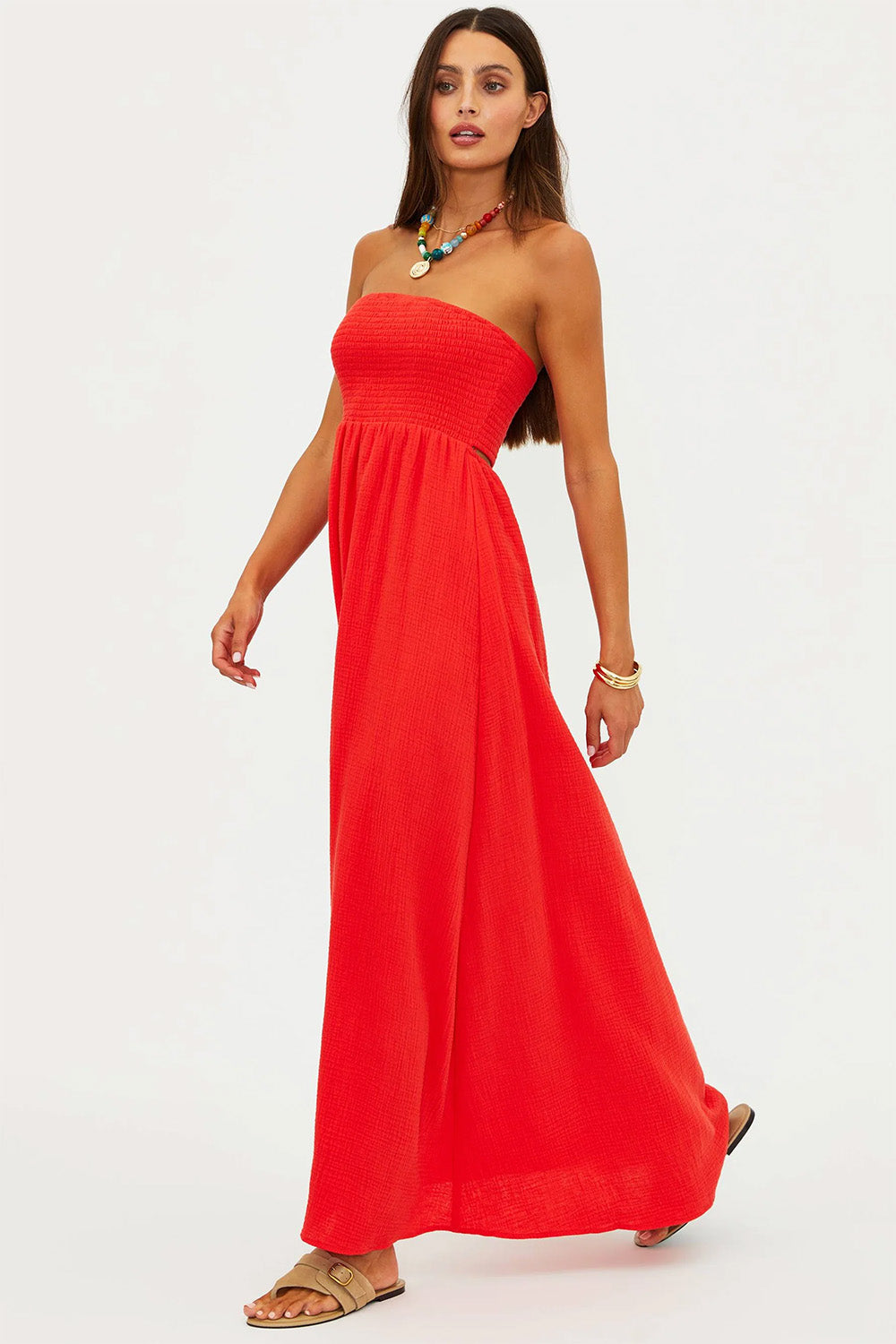 beach riot yula dress hot haze side