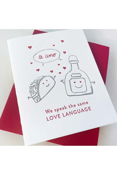 Steel Petal Press - Taco Love Language Card