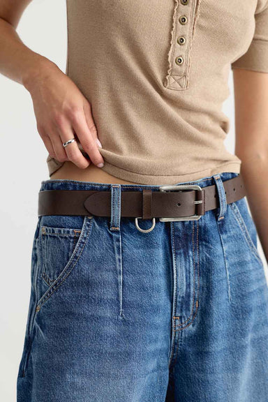 Free People - WTF Brooklyn Belt - Bitter Bark - On Model