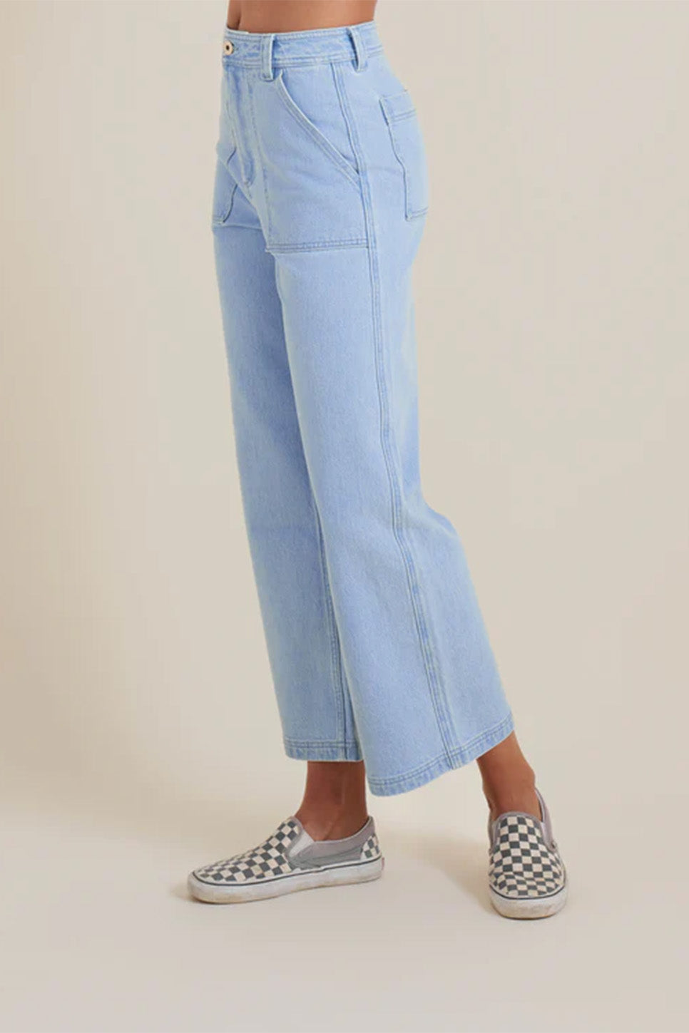 Roark - Hwy SS125 Pant - Bleach Wash Indigo - Side