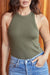 Outerknown - Sojourn Ribbed Tank - Olive Night - Front