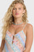 Billabong Fresh Daze Midi Dress in Pale Peach — Neckline detail view
