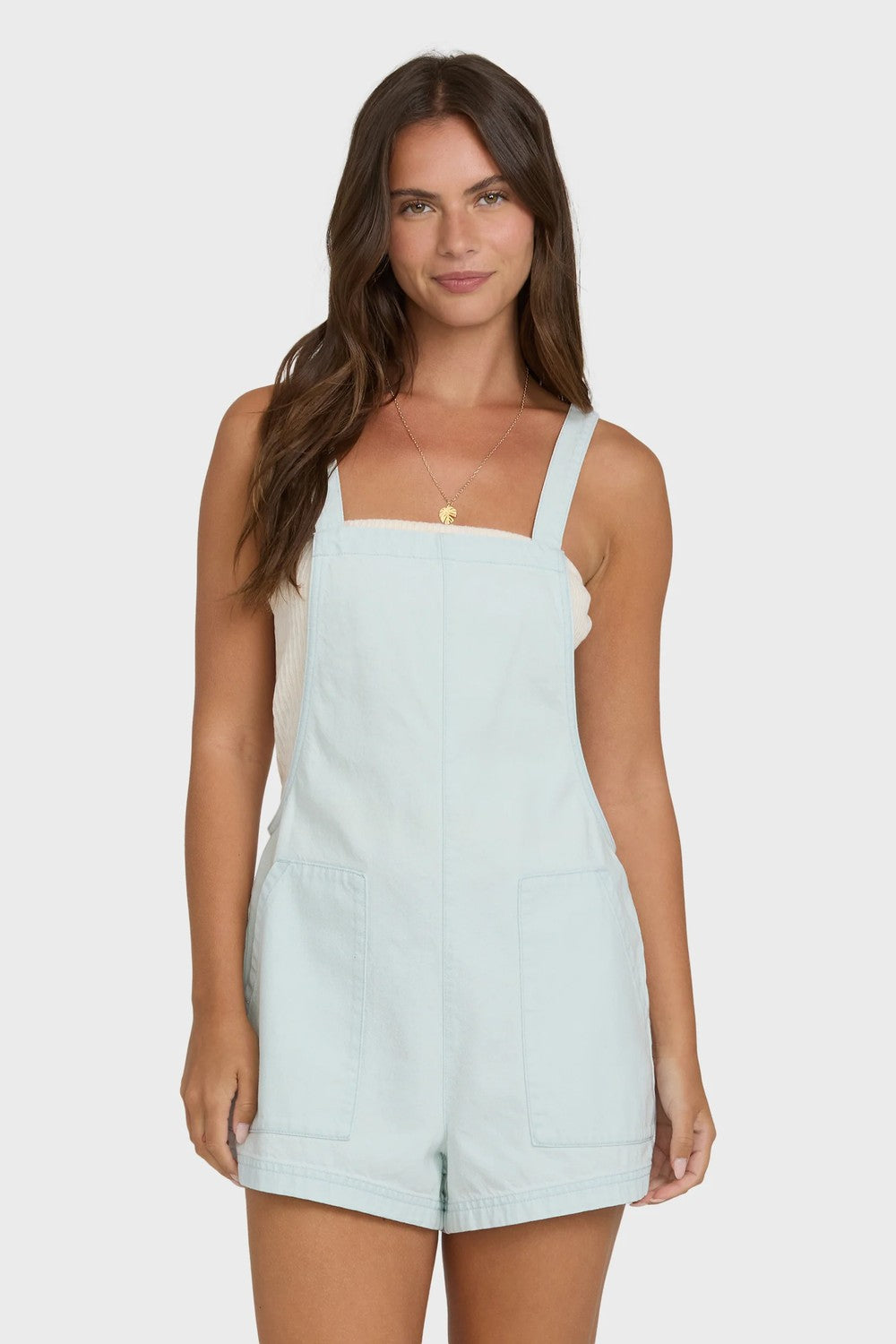 billabong beach crush denim overall clearwater front