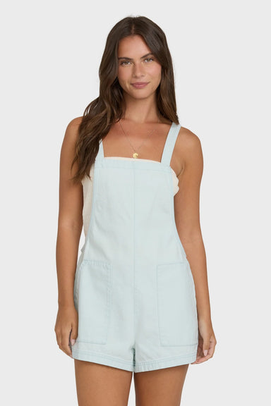 billabong beach crush denim overall clearwater front