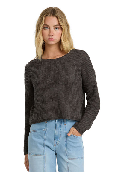 billabong daze time sweater black sands front