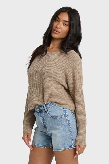 billabong daze time sweater oatmeal side