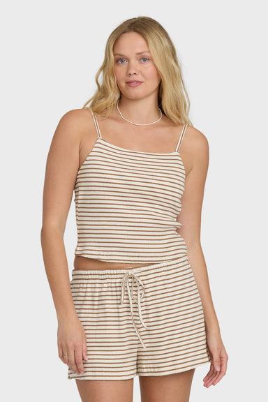 billabong easy livin cami brown stone front