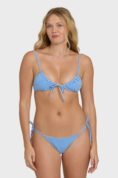 billabong mini wave check cara true blue front