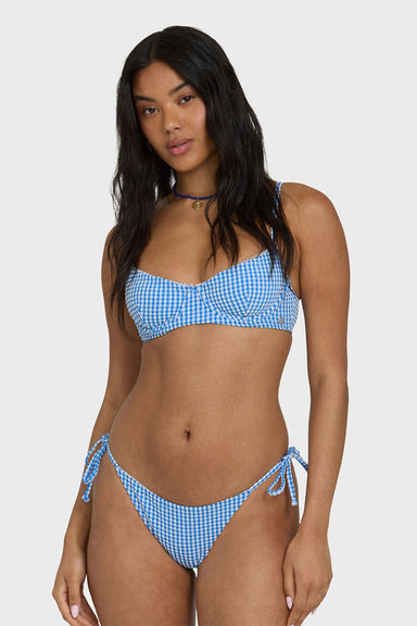 billabong mini wave check helena true blue front