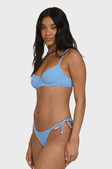 billabong mini wave check helena true blue side