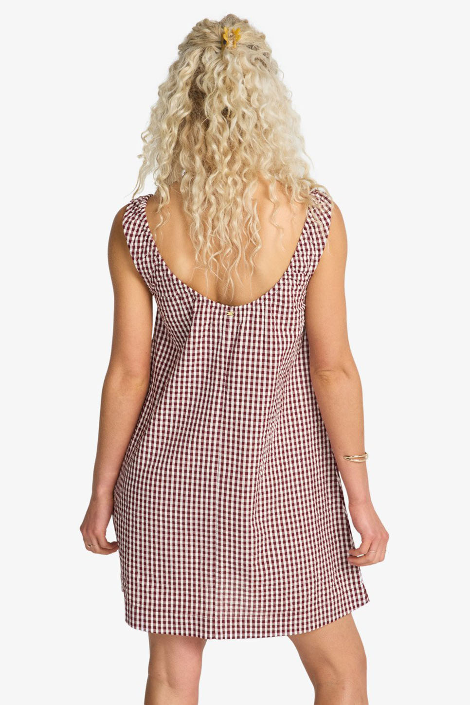 billabong sweet as ever dress red dahlia back