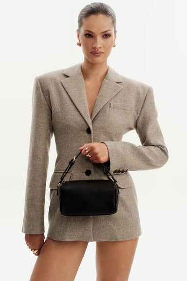 Billini Donna Handle Bag in Black Pebble — Model view