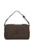 Billini Donna Handle Bag in Dark Cacao Suede — Front view