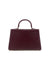 billini hariette handle bag in bordeaux saffiano back view