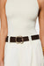 billini carter belt dark cacao suede gold model