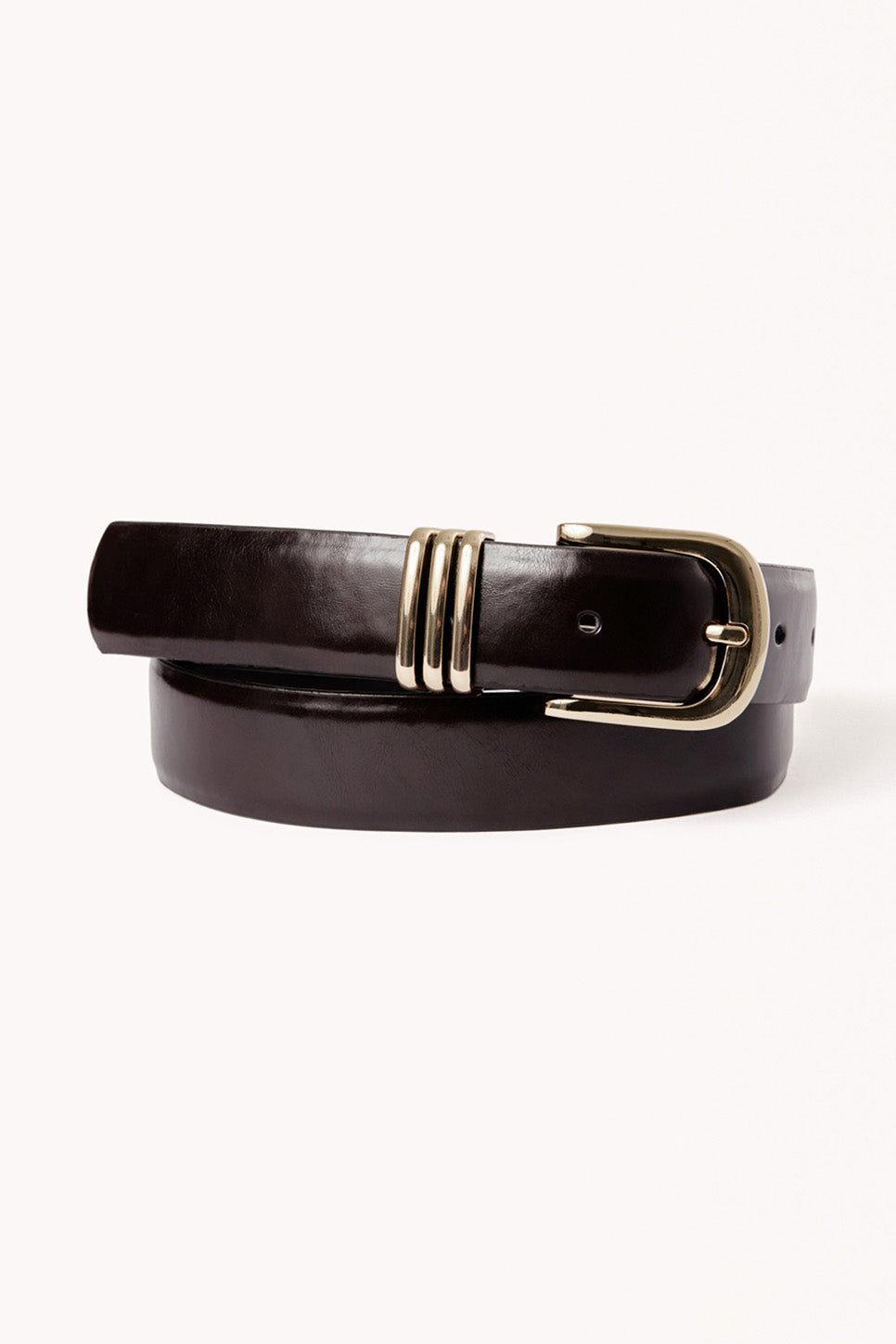 billini geneva belt chocolate gold