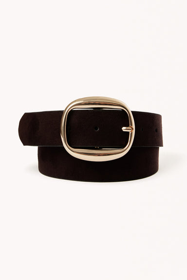 billini georgiana belt chocolate gold