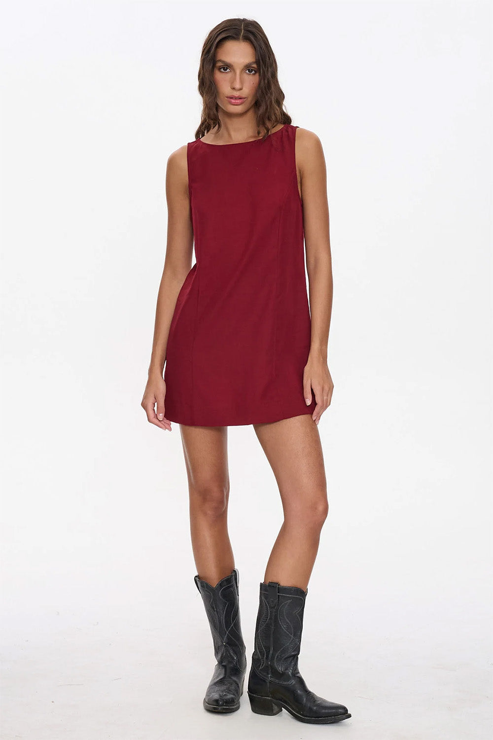 Thrills - Knox Mini Dress - Garnet Red