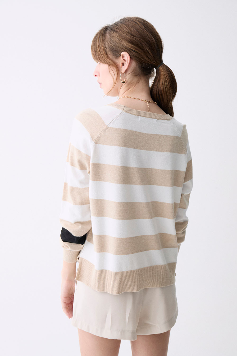 Deluc - Tavira Sweater - Ecru Melange - Back