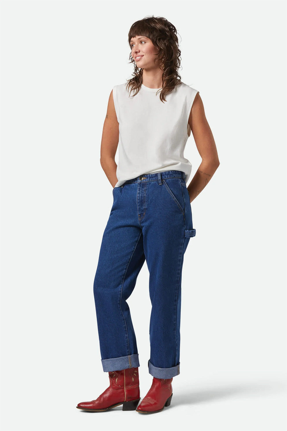 Brixton - Carefree GD Muscle Tank - Off White