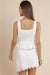 Sage the Label - Morning Dew Peplum Vest - White - Back