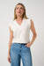 Travis Mathew Skyloft Soft Vest 2.0 in Heather Brazilian Sand — Front view