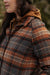 Bridge & Burn - Alberta Car Coat - Dorset Brushed Plaid - Detail