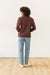 Bridge & Burn - Bailey Crew Sweatshirt - Burgundy - Back