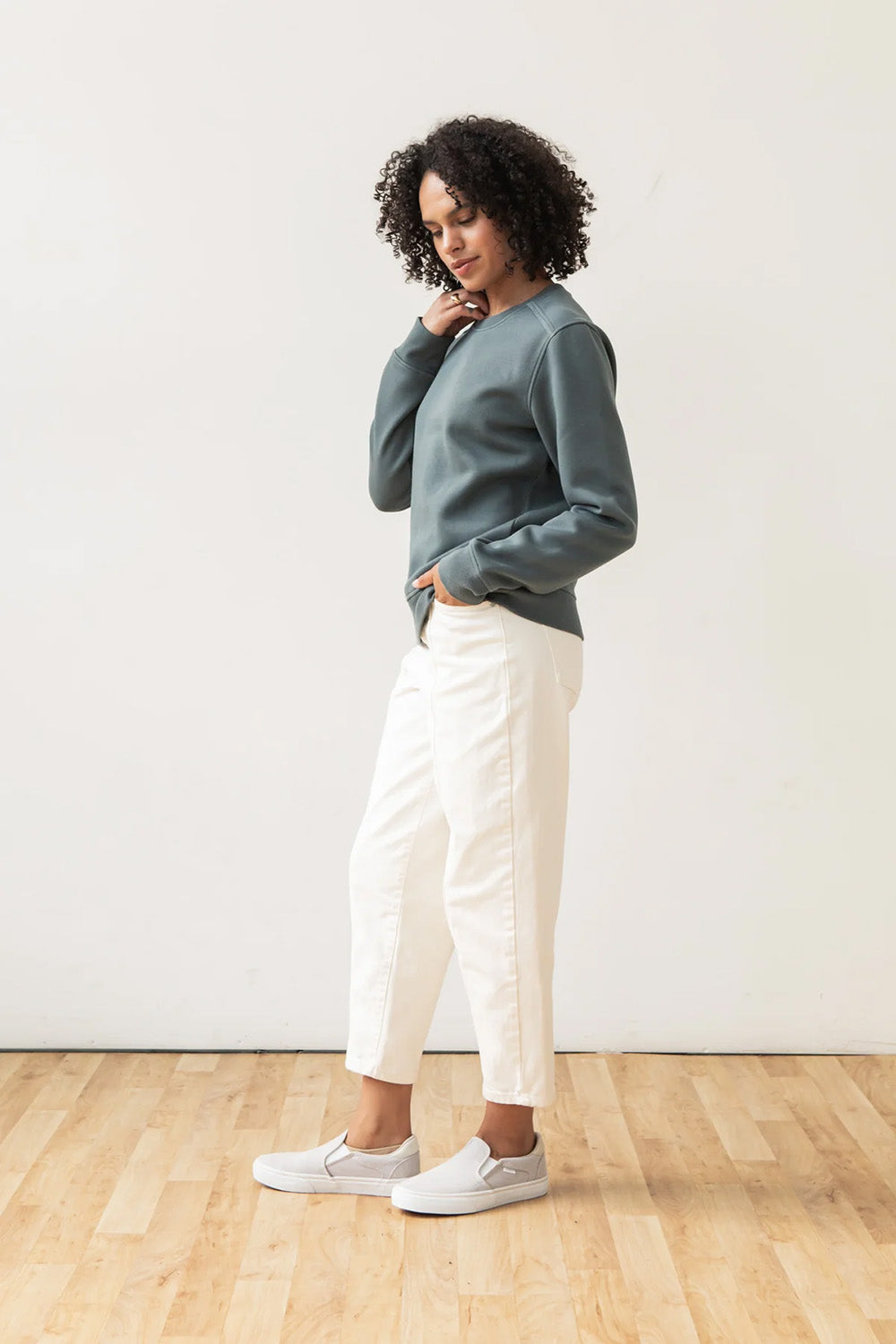 Bridge & Burn - Bailey Crew Sweatshirt - Slate - Side