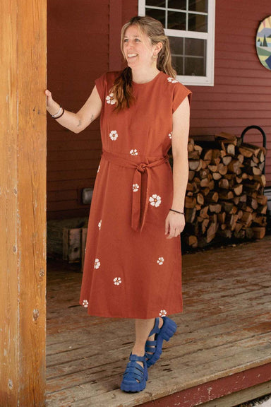 bridge and burn eloise dress redstone bloom front