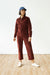 Bridge & Burn - Faye Jumpsuit - Dark Red Pinwhale - Profile