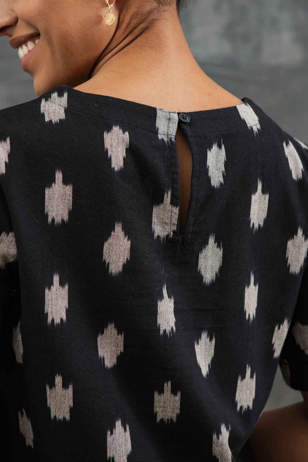 Bridge & Burn - Leona Shirt - Eclipse Ikat - Detail