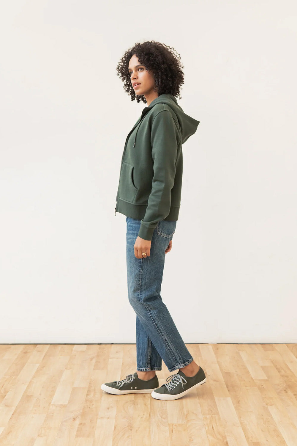 Bridge & Burn - Mason Hoodie - Forest Night - Side