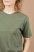 Bridge & Burn - Organic Hemp Boxy Tee - Cypress - Detail