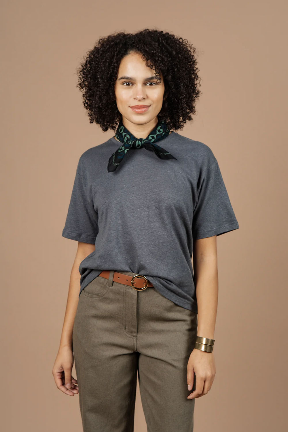 Bridge and Burn - Organic Hemp Boxy Tee - Slate Grey